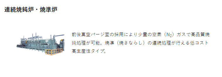 ジェイテクトの焼鈍炉