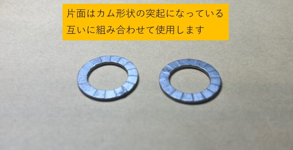 ボルトのリード角とカム形状の角度