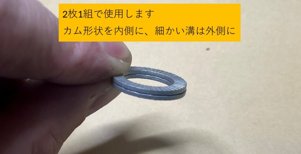 ボルトのリード角とカム形状の角度