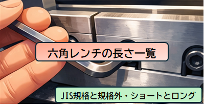 JIS規格と規格外の六角レンチの長さ一覧【ショートとロングの違いを紹介】